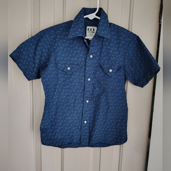 Ely Cattleman Pearl Snap Western Shirt Little Boys Size Small - Picture 1 of 4
